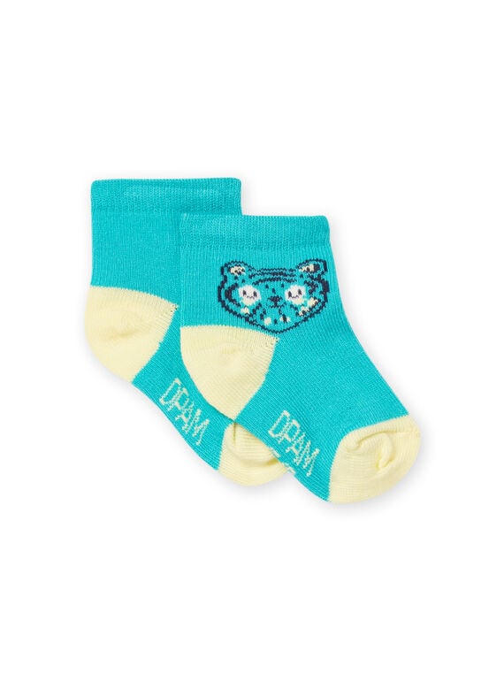 Baby Junge türkisfarbene Socken NYUJOCHOU1 / 22SI1063SOQ202
