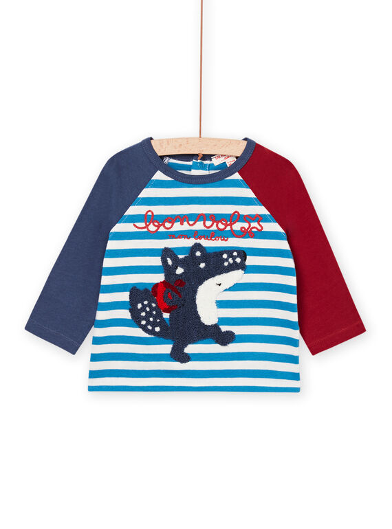 T-Shirt mit multi-technischer Wolfsanimation PUGOTEE1 / 22WG10O1TMLC220