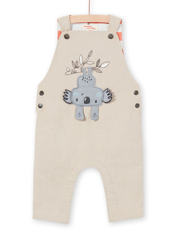 Beige Latzhose Baby Junge LUPOESAL / 21SG10Y1SAL811