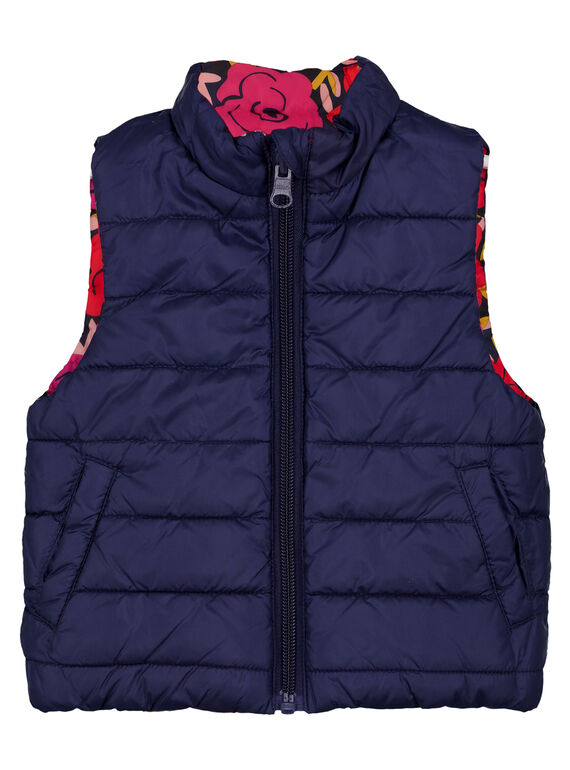 Gesteppte Baby-Wendejacke für Mädchen GIVEDOUNEX / 19WG0982D3E070