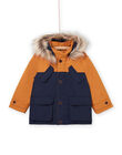 Zweifarbiger Kapuzenparka mit Pelzbesatz und Innenjacke POGROPAR2 / 22W902F1PAR804