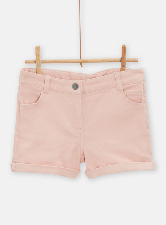 Rosa Jeans-Shorts für Mädchen TAJOSHORT4 / 24S901C1SHOD329