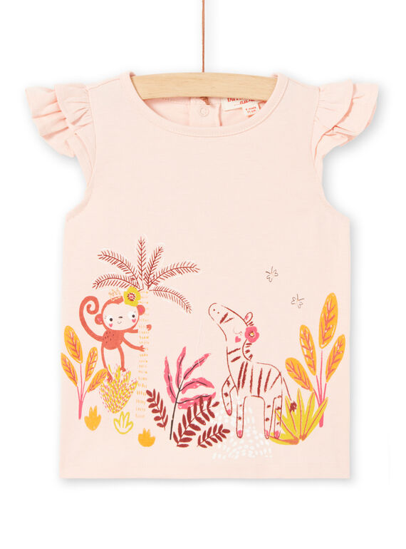 Baby Mädchen rosa Ärmel T-shirt LITERTI / 21SG09V1TMCD322