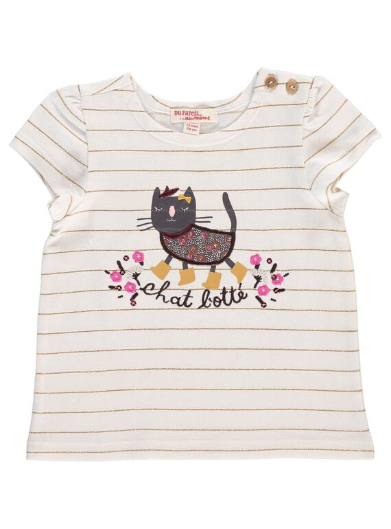 Baby girls' short-sleeved T-shirt DICHOTEEEX / 18WG09F1TMC099