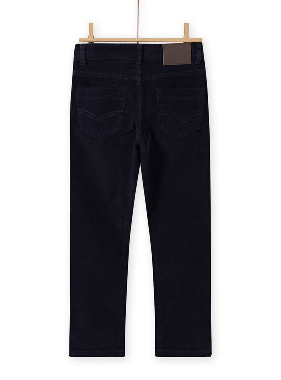 Baby-Jungen-Cordhose, einfarbig blau MOJOPAVEL4 / 21W90211PAN705