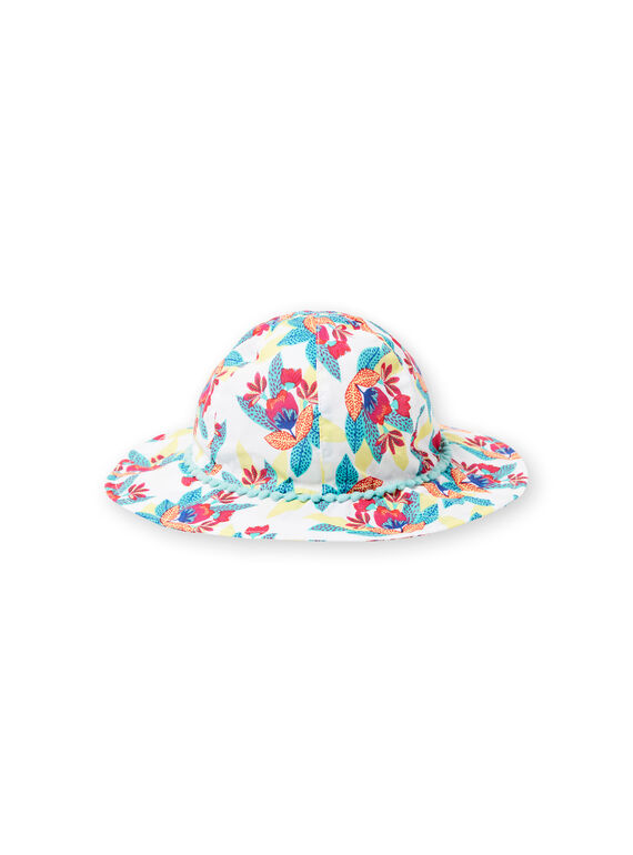 Mädchenhut mit buntem Blumendruck JYAMARHAT / 20SI01P2CHA000