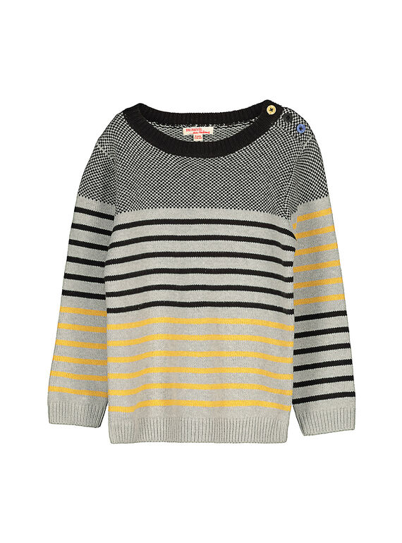 Gestreifter Pullover für Jungen FOLIPUL / 19S90221PUL099