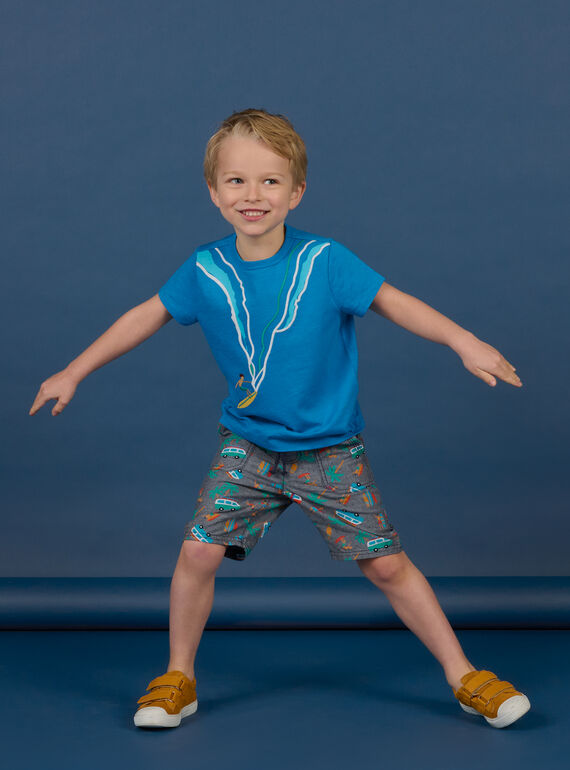 Fantasievolle Chambray-Shorts für Kinder Junge NOWABER2 / 22S902V4BER721