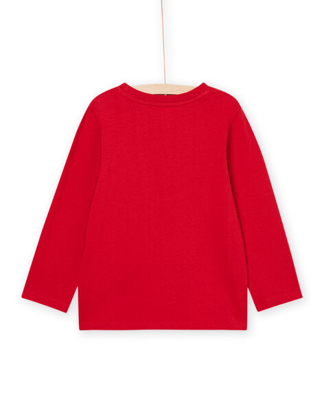 Rotes Langarmshirt mit Dinosaurier-Muster POJOTEE1 / 22W902B4TML505