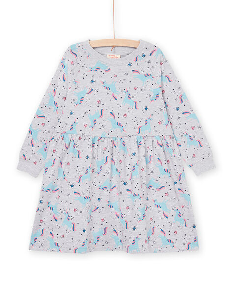 Moltonkleid mit Einhorn- und Fantasiemuster PAJOROB2 / 22W901B1ROB943