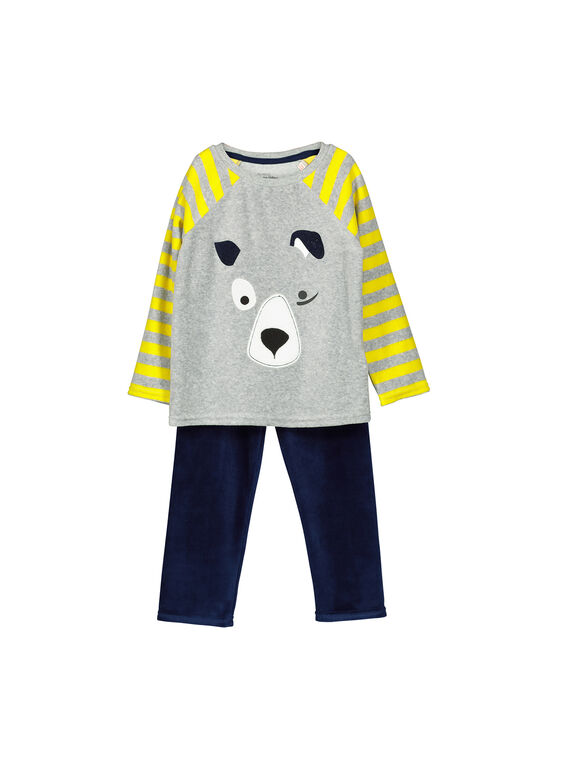 Samtpyjama für Jungen FEGOPYJDOG / 19SH1242PYJJ908