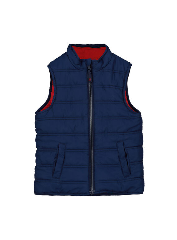 Wendbare Daunenjacke ohne Ärmel für Jungen FOGRODOU1 / 19S902X3BLOF505