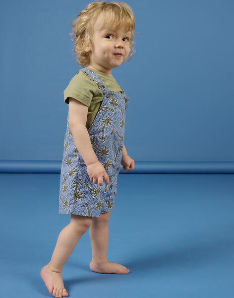 Pistaziengrün-blaues Outfit für Baby Junge NUSANENS / 22SG10S1ENS610