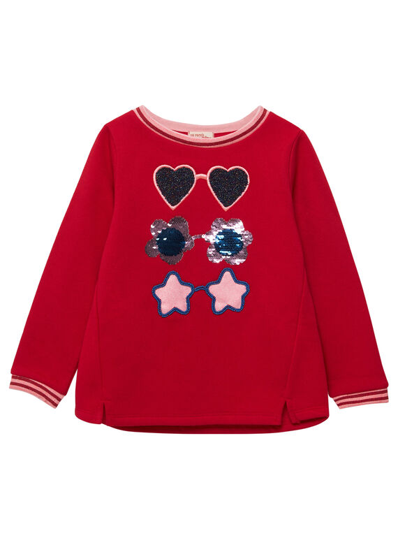 Rotes Sweatshirt JAGRASWEA / 20S901E1SWE050