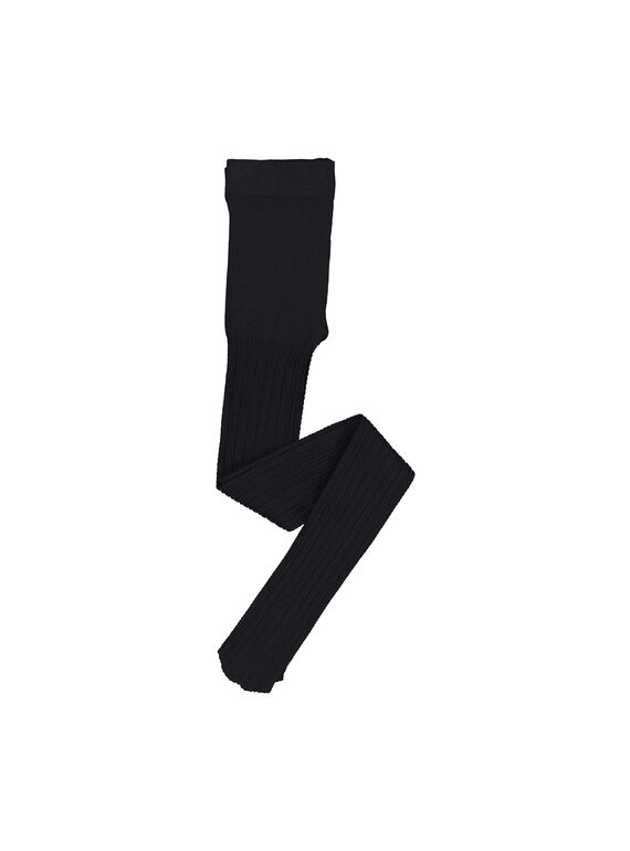 Schwarze Fantasie-Strumpfhose für Mädchen FYAJOYCOL1 / 19SI01Y1COL090