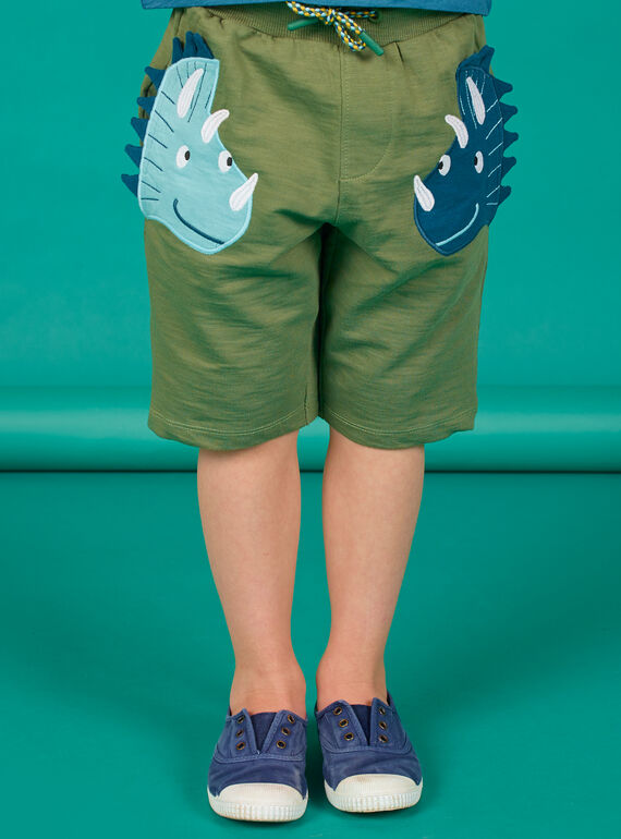 Khaki-Shorts für Kinder LOVERBER3 / 21S902Q3BERG631