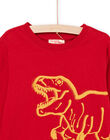 Rotes Langarmshirt mit Dinosaurier-Muster POJOTEE1 / 22W902B4TML505
