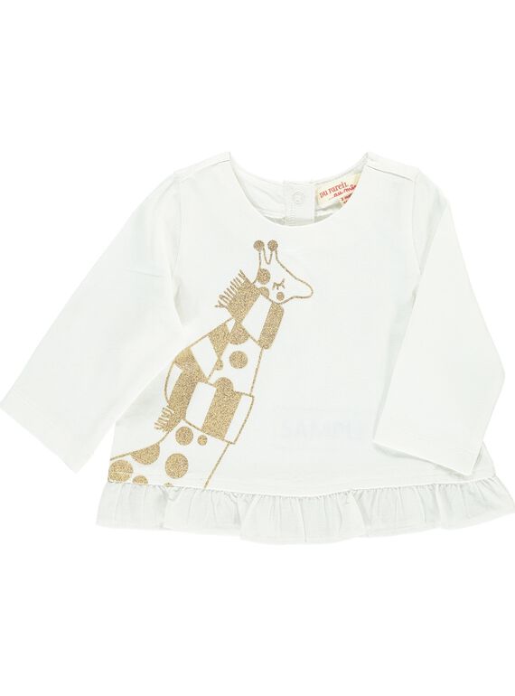 Baby girls' long-sleeved T-shirt DIJOTEE1 / 18WG0931TML001