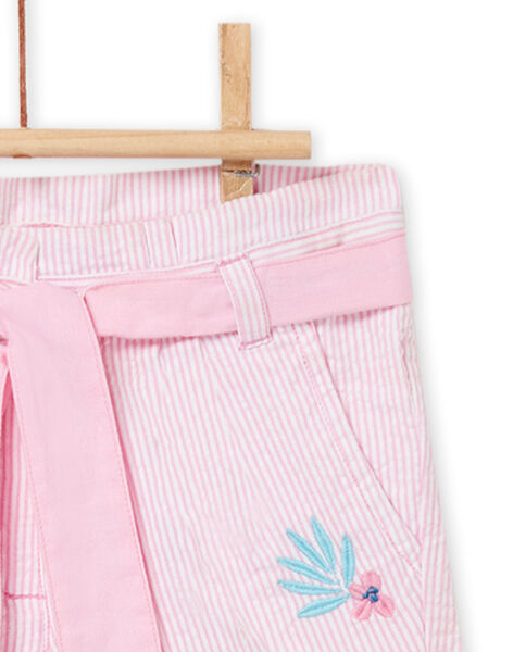 Baby Mädchen rosa gestreifte Shorts NIFICSHO2 / 22SG09U1SHOD303