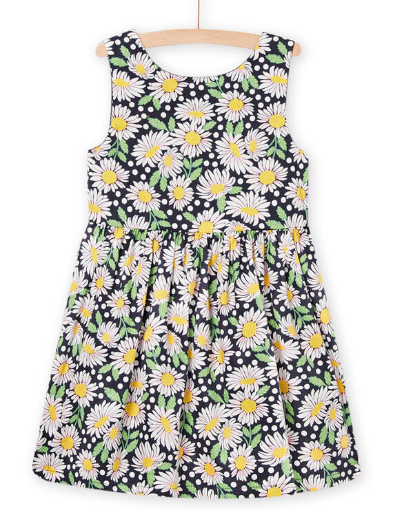 Kind Mädchen ärmelloses Kleid mit Blumendruck NASOROB1 / 22S901Q3ROBC243
