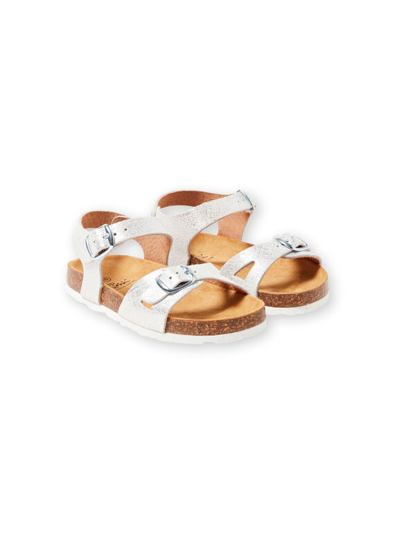 Silberne Sandalen Baby Mädchen LFNUARGENT / 21KK355QD0E956