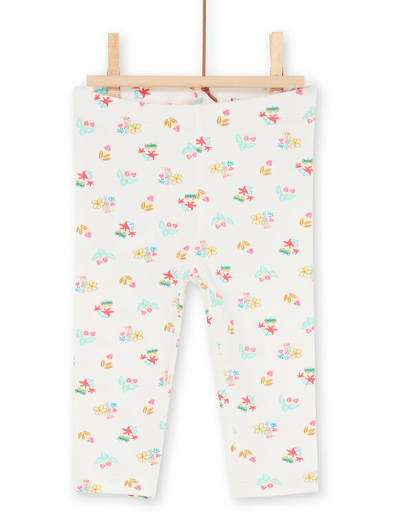 Leggings ecru baby girl LYIVERLEG / 21SI09Q1CAL001