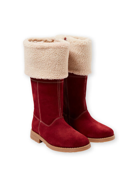 Burgundy Stiefel Kind Mädchen GFBOTTERED / 19WK35Y1D10503