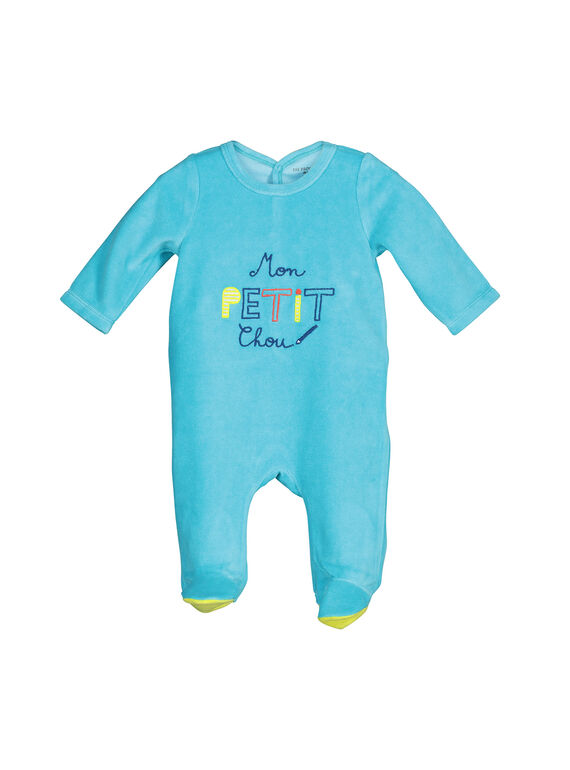 Strampler aus Samt für Babys Jungen FEGAGRETYP / 19SH1445GRE202