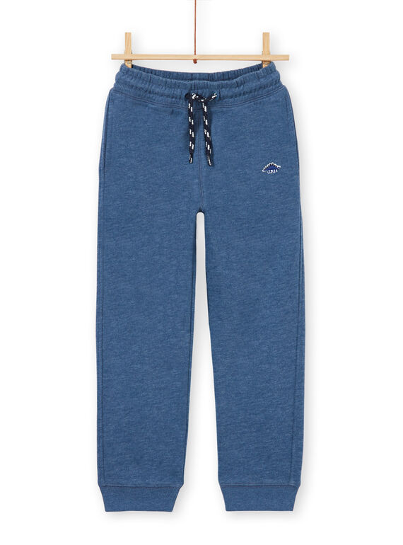 Jogginghose - Junge Kind - blau meliert LOJOJOB3 / 21S90243JGB222