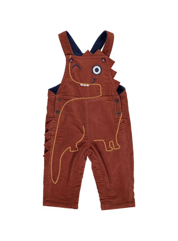 Baby boys' fancy velour dungarees DUPINSAL / 18WG10P1SAL809
