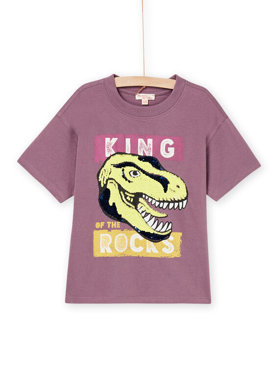 T-Shirt mit fluoreszierendem Dinosaurier und Schriftzug ROMAGTI1 / 23S902T3TMC712