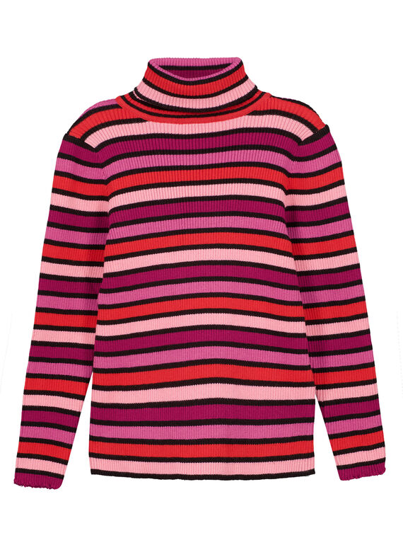 ROLLKRAGENPULLOVER MIT MIT MEHRFARBIGEN STREIFEN GABRUPULL2 / 19W901K2PUL099