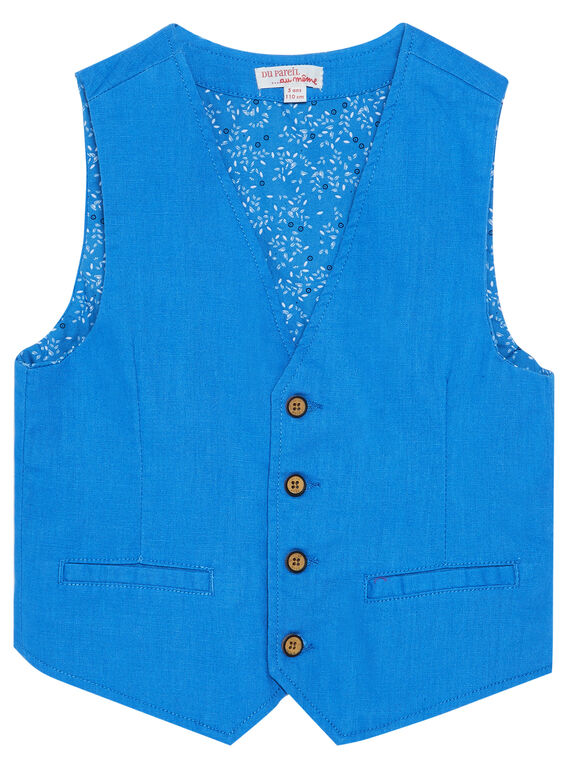 Blaue Anzugsweste für Jungen JOSOGIL / 20S90281GSM201