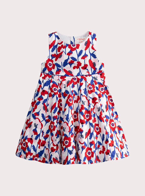 Volumen-Kleid mit Blumen-Print WAPAROB1 / 25S90114ROB001