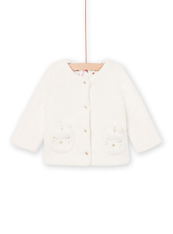 Reversible Strickjacke in Ecru PIJOCAR1 / 22WG09D2CAR001