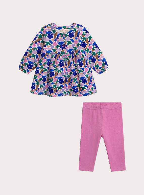 Set, geblümt, Baby Mädchen XIBLUENS / 25WG09N1ENS114