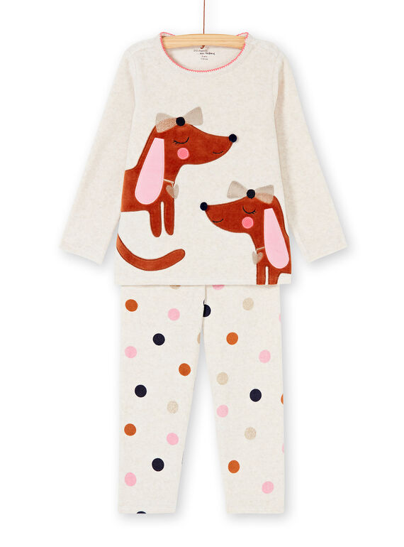 Heathered off white PAJAMAS KEFAPYJDOG / 20WH11C4PYJ006