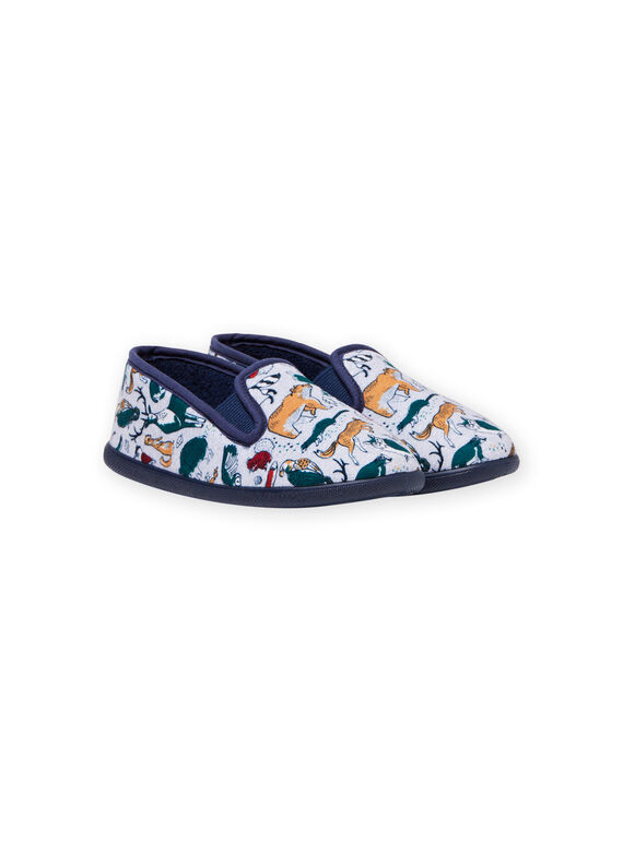 Baby Jungen grau Tierdruck Hausschuhe MOPANTANIM / 21XK3622D0B943