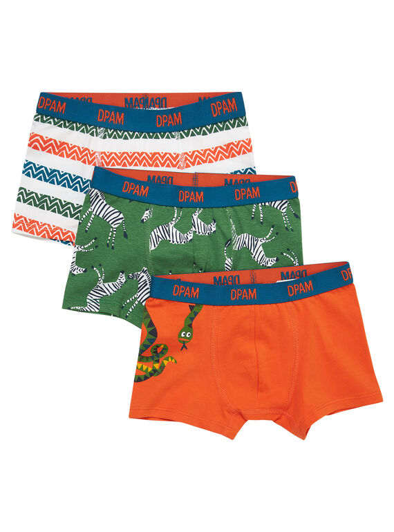 Set mit drei Kinder-Boxershorts für Jungen JEGOBOXJUN / 20SH12V3BOX001