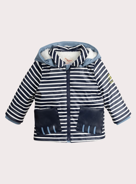 Wasserdichte Marinejacke mit abnehmbarer Kapuze für Baby Boy VUGROIMP / 24WG10E1IMPC204