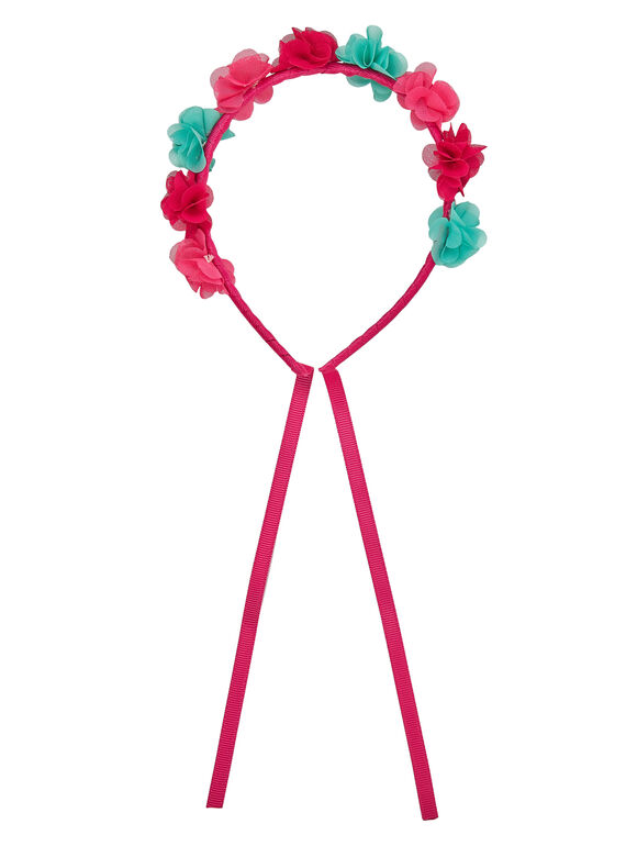 Stirnband mit kontrastfarbigen Blumen. JYAWEHEAD / 20SI0191TET304