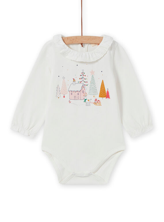 Baby Girl's Weihnachten Fantasy Schleier Kragen Bodysuit MINOBOD / 21WG09Q1BOD001