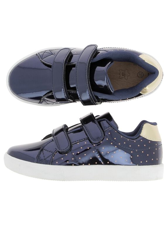 Girls' patent city trainers DFBASPOI2 / 18WK35T2D3F070