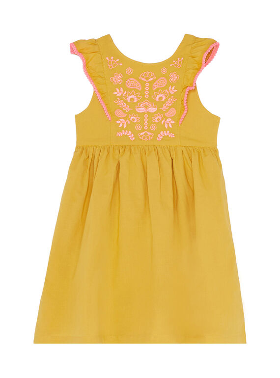 Ärmelloses Kleid mit bestickter Passe JADUROB1 / 20S901O3ROBB107