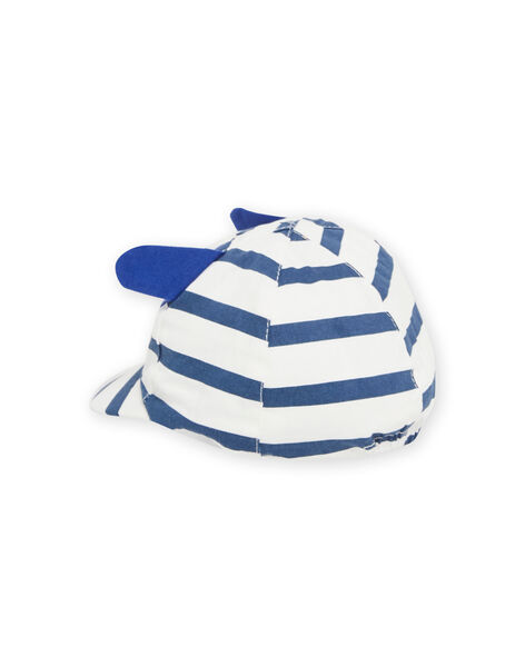 Mütze für Baby Junge in Blau und Ecru NYUJS2CASQ2 / 22SI10C4CHA001