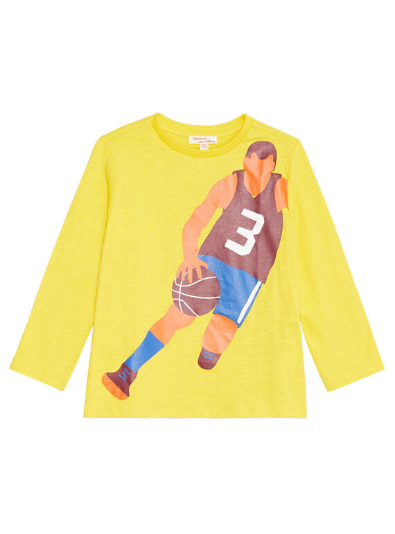 Golden yellow LONGSLEEVE T-SHIRT KOJOTEE4 / 20W90235D32106