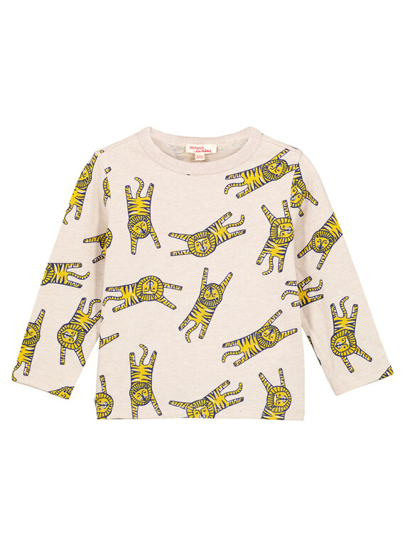 Bedrucktes T-Shirt Ecrufarben meliert GOMUTEE4 / 19W902F4TMLA011