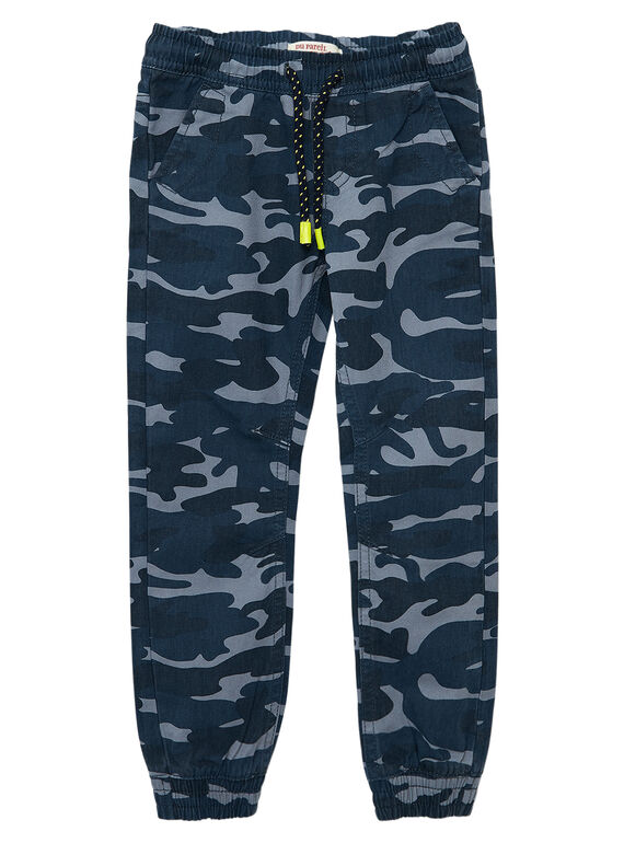 Flecktarnhose für Jungen, an den Knöcheln verengt, mit Aufdruck JOCLOJEAN / 20S90211JEAP274