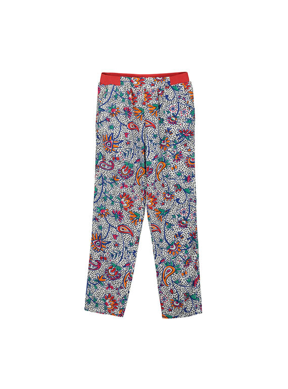 Bedruckte Palazzo-Hose für Mädchen FATOPANT / 19S901L1PAN099