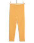 Einfarbige gelbe Leggings PYAJOLEG1 / 22WI01D6CALB107